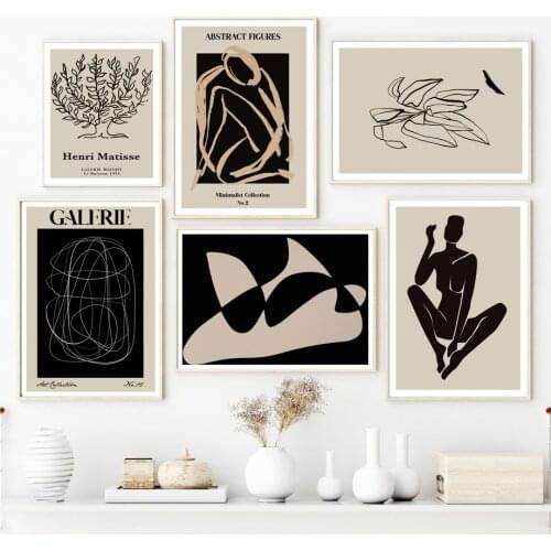 Henri Matisse Abstract Lines Minimalist Wall Art Canvas Painting Nordic Posters And Prints Wall Pictures For Living Room Decor