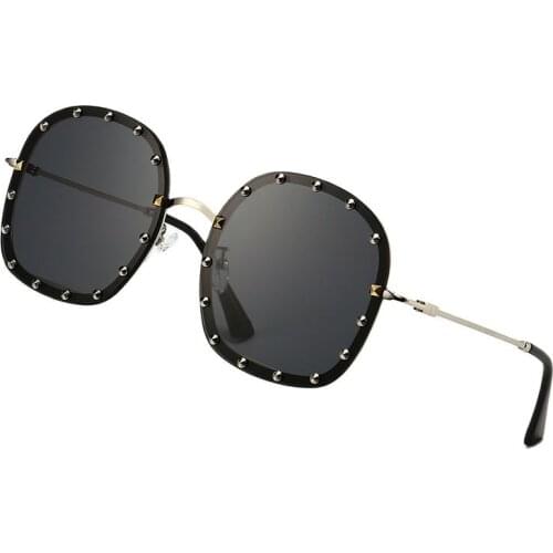 2021 new mens and Womens Sunglasses, Rvet lens Fashion Sunglasses, European And American Round Glasses