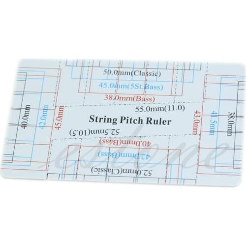 New Guitar Bass Fritz Ruler String Pitch Ruler Action Ruler Card Vernier Caliper