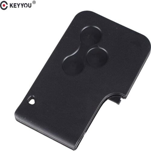 KEYYOU New Replacement 3 Button Remote Key Card Shell Case For Renault Laguna Espace
