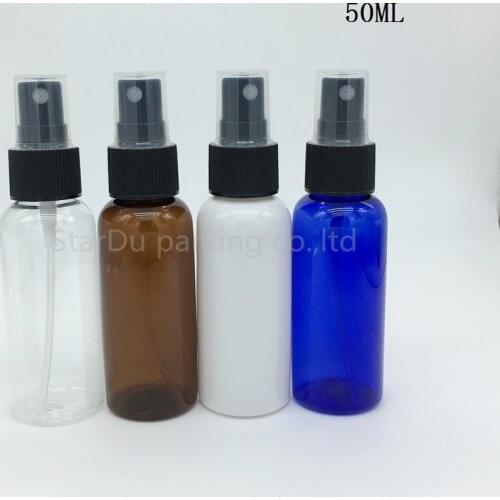 50ML Plastic spray bottle perfume packaging fine mist bottle,pump pet bottles