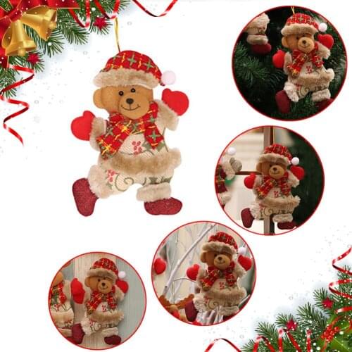 Christmas Dolls Exquisite Home Pendants Christmas Tree Ornaments Hanging Dolls Craft Decor Supplies Kids Joyful Festival Gifts