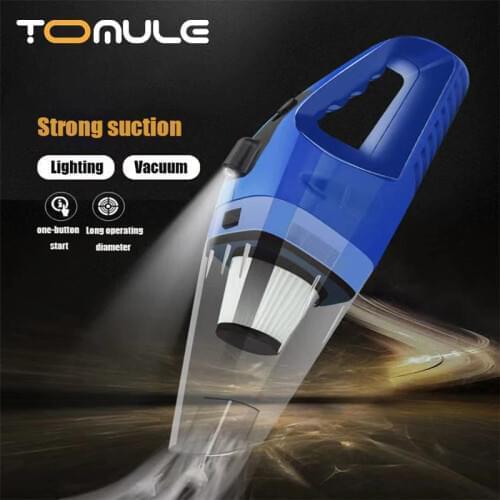 TOMULE Handheld Car Vacuum Cleaner Portable Powerful Auto Vacuum Cleaner LED lighting for Car Home Wet/Dry mini vacume cleaner