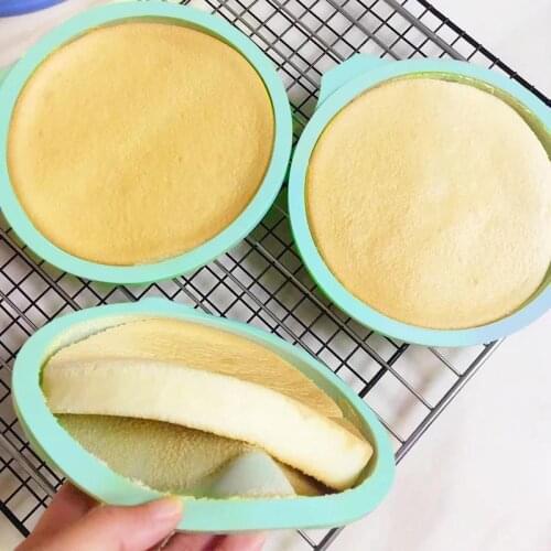 Silicone Cake Round Shape Mold Tray Kitchen Bakeware Diy Desserts Baking Bread Mold Mousse Cake Moulds Non-stick Baking Pan Tool