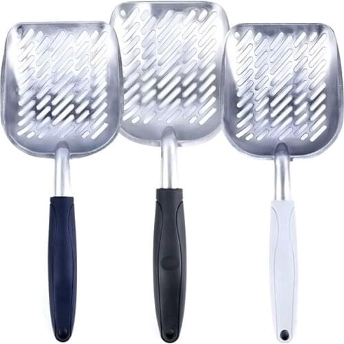 Cat Litter Scoop Large Metal Cat Litter Scoop For Kitty Strainer With Deep Shovel And Ergonomic Handle Made Of Heavy