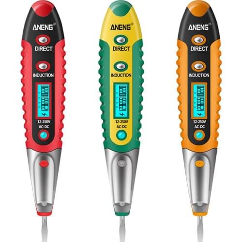 ANENG AC DC 12-250V Digital Test Pencil Tester Electrical LCD Display Voltage Detector Test Pen For Electrician Tools