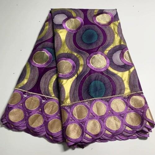 Party Q African Wax Cord Lace Fabric High Quality Water Soluble Nigerian Embroidery Sewing Guipure Lace Fabric With Rhinestones