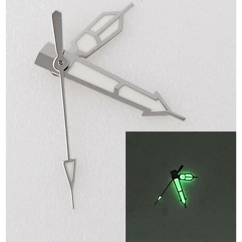 Green Luminou Automatic Steel Watch Hand fit NH35A NH36A 7S26 Movement
