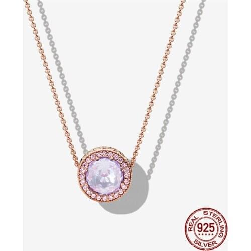 925 Sterling Silver Cherry Lavender Shiny Fit Original 3mm Bracelet For Women Birthday Fashion Jewelry Gift