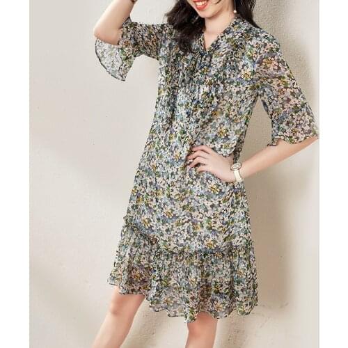 Green chiffon floral maxi dress women robe femme 2020 summer long work boho beach office sexy party luxury dresses plus size