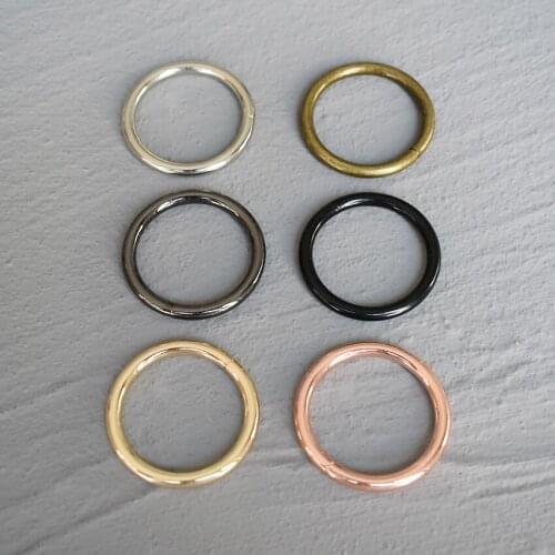 20 Pcs 30mm Alloy O Ring Unwelded Key Ring Belt Strap Dog Chain Buckle Clip Trigger Bag buckle metal Accessories 30-O