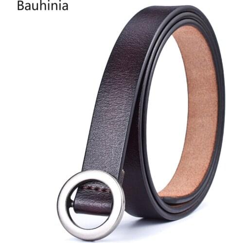 2021New Ladies 1.8cm Wide Jeans Classic Thin Leather Belt Luxury Designer 110cm Long High-quality Fashion Simple Cowhide Belt