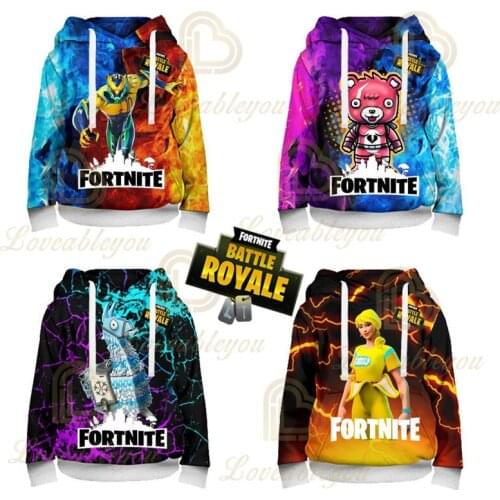 Fortnite Victory Shoot Game Battle Royale 3D Hoodies Babys Clothing Harajuku Sweatshirt Children Cute Kids Hero Tops Boys Girls