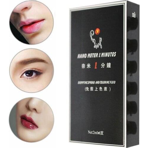 6 Bottles/Pack Effective Fixed Color Eyebrow Lips Tattoo Numbing Supplies Liquid Makeup Anesthetic Permanent Makeup U8G8