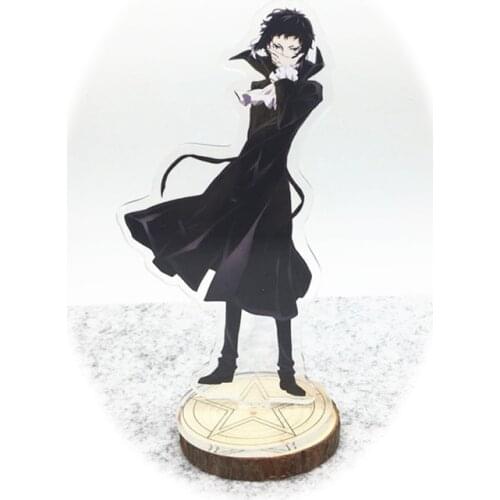Anime Bungo Stray Dogs 15cm Big Acrylic Figure Ryunosuke Akutagawa Stand Model Toys Kawaii Accessories For Boys Girls Gifts