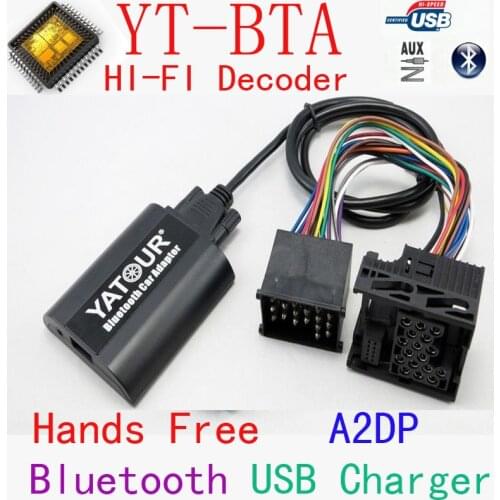 Yatour BTA Bluetooth Hands Free Call Smart Phone A2DP Car kits For BMW Mini Rover 75 17-pin Round E46 E36 E39 E38