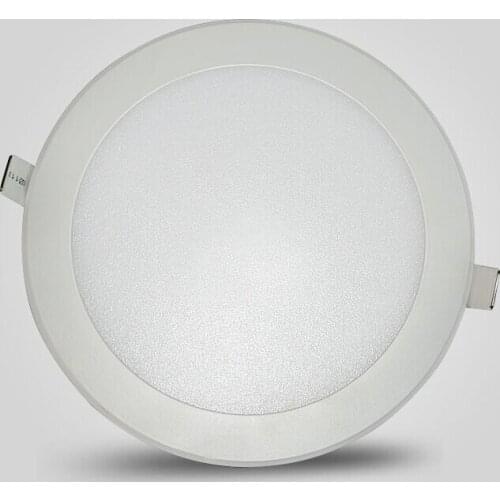 Free shipping Round LED panel light 3W 4W 6W 9W 12W 15W 25W Led Ceiling Recessed Downlight Kitchen Bathroom Lamp + Drive