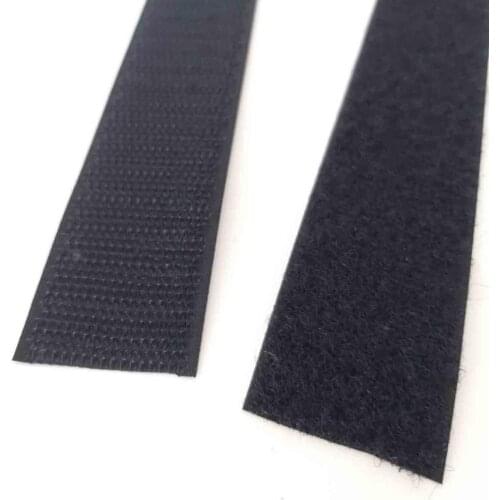 Velcro Black 3x30 cm