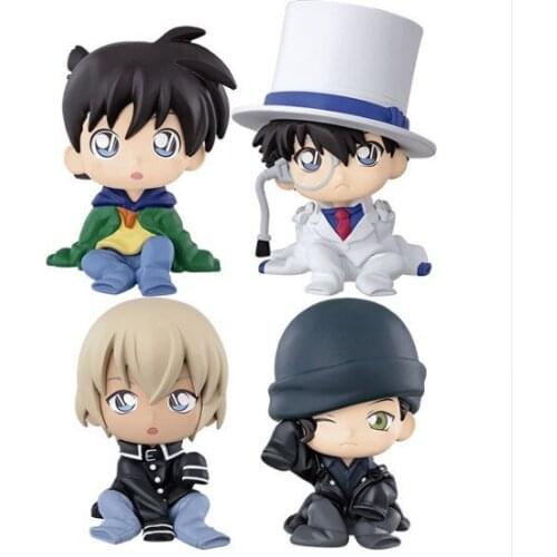 NEW 5cm Detective Conan Case Closed Edogawa Konan Conan Edogawa Kaitou Kidd Furuya Rei Akai Shuuichi Action figure toys with box