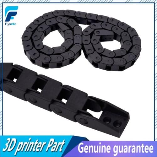 3D Printer Parts 10x20mm L1000mm Cable Drag Chain Wire Carrier 10*20mm L 1m With End Connectors For CNC Router Machine Tools