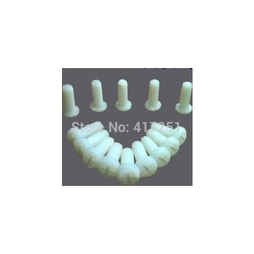 PACK OF 1 Metric Thread M4*20mm Full Nylon Philips Pozi Raised Pan Round Head Screw Fasteners