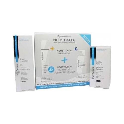 NEOSTRATA PACK GEL FORTE SALICILICO 100ML+SHEER HYSRATION HL 50ML