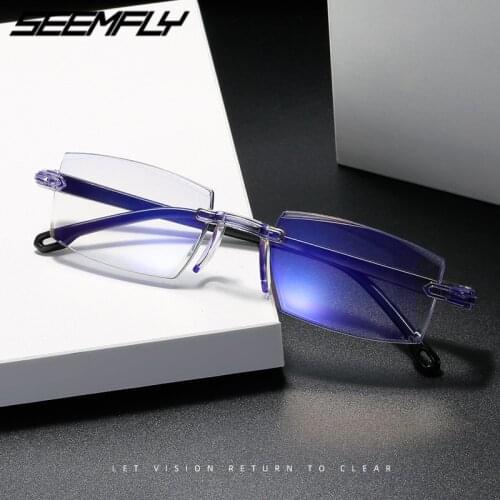 Seemfly Finished Myopia Glasses Ultralight Men Women Nearsighted Eyeglasses Female Goggle Spectacle Unisex Eyewear -1.0 To -4.0