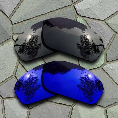 Grey Black&Violet Blue Sunglasses Polarized Replacement Lenses for Oakley Half Wire 2.0