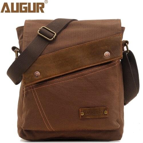 AUGUR Brand Hot Sell Mens Messenger Bags Casual Canvas Shoulder Bag Male Crossbody Bags For Men bolsa masculina Men Travel Bag