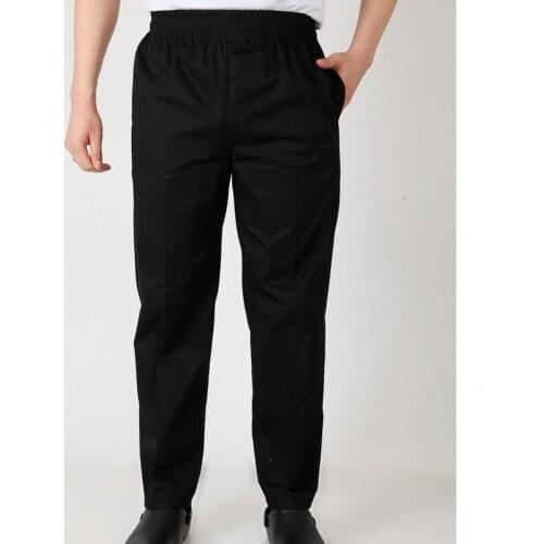 Chef Uniform Restaurant Pants Kitchen Pants Chef Trouser Chef Pants Elastic Waist Bottoms Food Service Pants Mens Work Wear