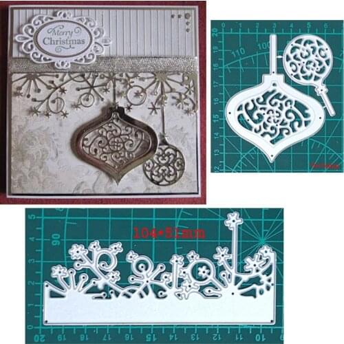 Christmas Snowflake Lace/Xmas Bell Metal Cutting Dies For Stamps Scrapbooking Stencils DIY Paper Album Cards Decor Embossing New
