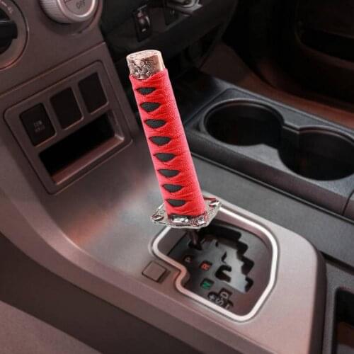 Car Shift Lever Change Knob Samurai Sword Handle Shape Gear Stick Automatic Vehicle Gear Shift Knob Interior Parts Accessories