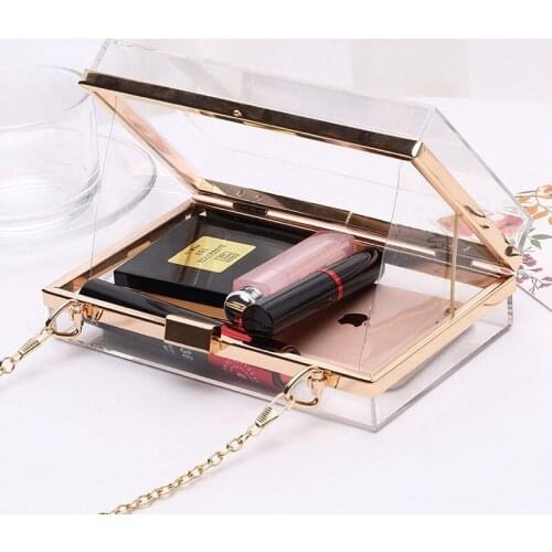 Shoulder Bag Designer Crossbody Bag Women Bag Transparent Handbag Clear Purse All-match Fashion Cute 2021 New Trend Acrylic