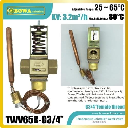 Temperature operated water valves can be used in 2 stages self refrigerantion units or 3 stages cascade ultra-low temp. units