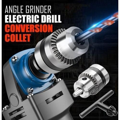 Angle Grinder Electric Drill Conversion Collets Convert Head M10 For 4" Power Angle Grinder Woodworking Tool Accessories