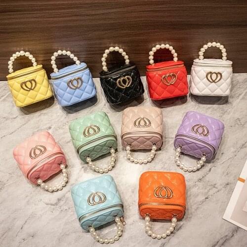 Foreign Trade Small Bag Female 2021 New Fashion Mini All-Match Pearl Tote Chain Gel Bag Handmade Bag Wholesale