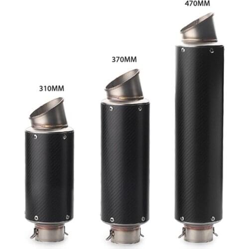 Carbon Fiber Motorcycle Exhaust Pipe Muffler Escape F800r trk502 gsxr750 msx125 cb650f z750 z900 z1000 pcx125 tmax 530