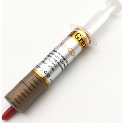YJ-G300,Golden Silicone Thermal Paste,30g,Conductive Grease Sink For CPU GPU Chipset Laptop PC Cooling With Scraper,3.05W/m.k