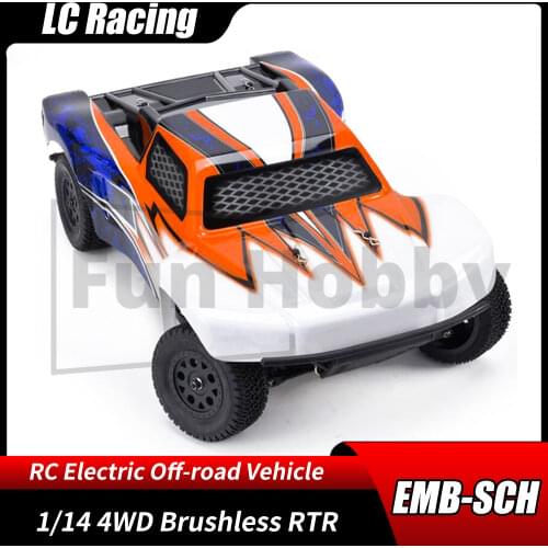 1/14 4WD 2.4G LC RACING EMB-SCH Short-Course Truck RC Electric Brushless RTR Remote Control Model Car Adult Boy Toy Gifts