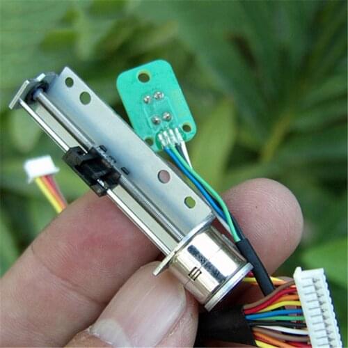 2-phase 4-wire 10mm Stepper Motor Precision Stroke 25mm Micro Stepping Motor With Sliding Table DIY Screw Slider Push Rod Motors