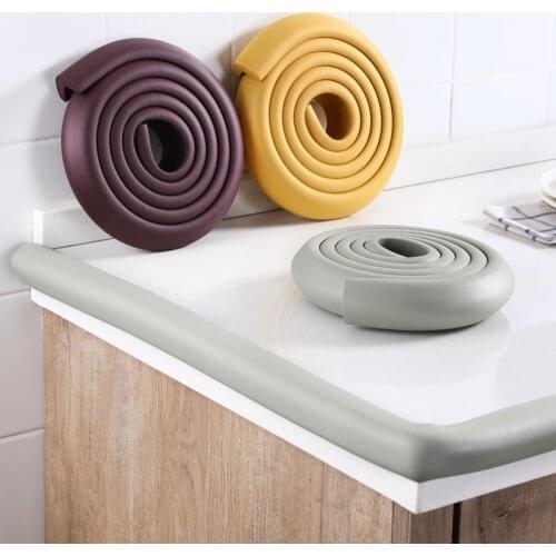 2M Child Protection Corner Protector Soft Baby Desk Table Edge Guard Strip Security L-Shaped Kids Protection Furniture Corner