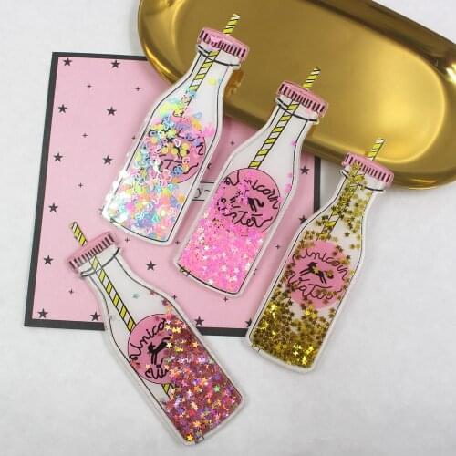 20138,1 pcs DIY Jewelry Accessories Quicksand Beer Bottle Suitable for Epoxy Phone Case Notebook Bag Accessories