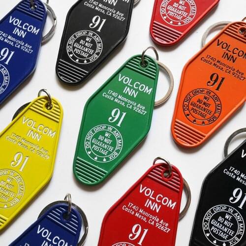 300Pcs ABS plastic motel hotel room acrylic Keychains