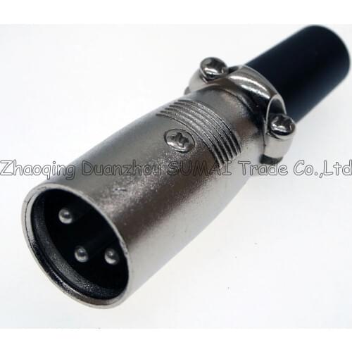 3Pin CANNON Audio MIC Connector XLR 3 Pin Male J3P XLR KTV Microphone plug,Japan type Lock screw