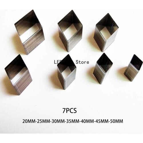 7pcs/set Japan Steel Blade Rule Die Cut Steel Punch diamond Cutting Mold Wood Dies for Leather Cutter for Leather Crafts