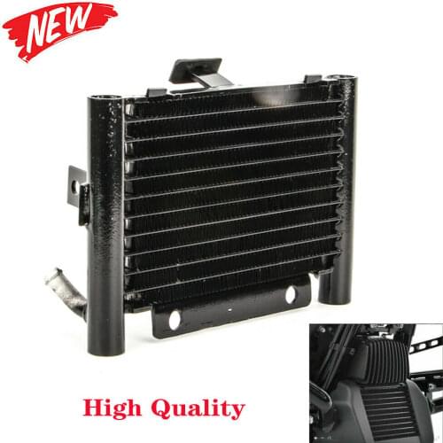 Motorcycle Oil Cooler Adapter Cooling Device Radiator Water Tank for Harley Road King FLHR 2017-18 Glide FLTRX