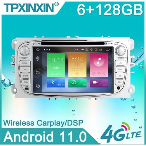 For FORD Focus S-MAX Mondeo C-MAX Galaxy Car Stereo Multimedia Player Android GPS Navigation Auto Audio Radio Carplay Head Unit