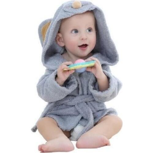 Animal Baby Bathrobes Swaddling Towel Terry Newborn Receiving Blanket Boys Washing Robes Girl Bath Robe Outfits Hooded Costumes