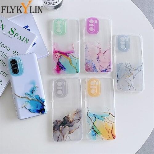 Colorful Marble Laser Case for Xiaomi Mi 11 Lite 11 Ultra X3 M3 Soft Silicone Cases For xiaomi Redmi Note 10 9 Pro Max 9S Cover