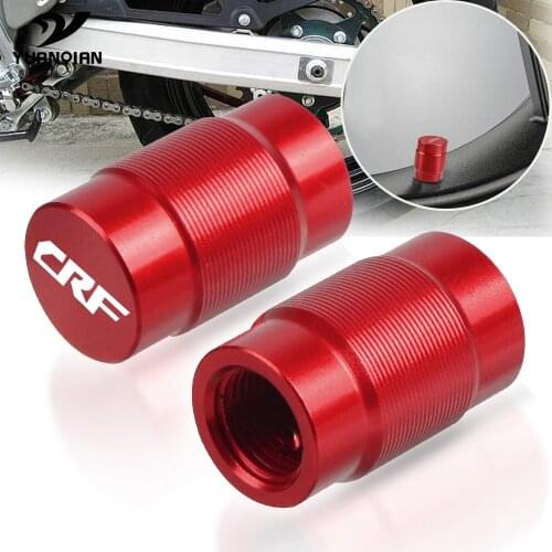 FOR HONDA CRF50F 70F 80F CRF150R 230M/L CRF 250L/R Motorcycle Wheel Rims Stem Air Valve Caps Tyre Cover Tire Caps Wheel Plugs